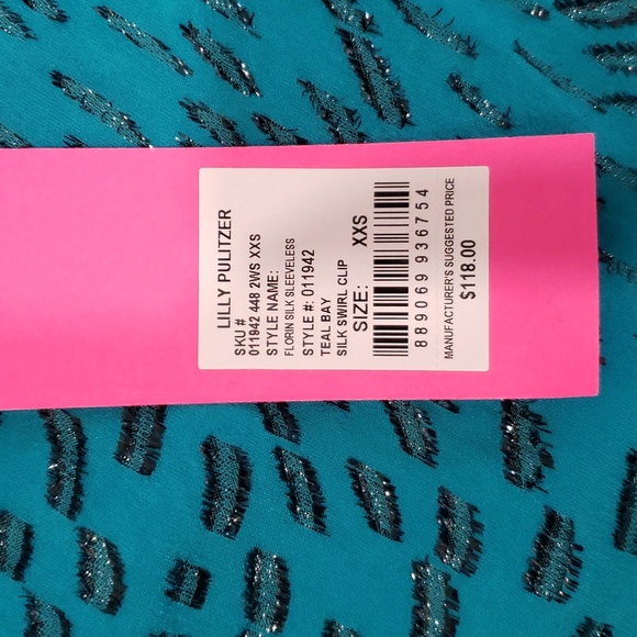 Lilly Pulitzer dressy v-neck silk tank sz XXS - Picture 2 of 8